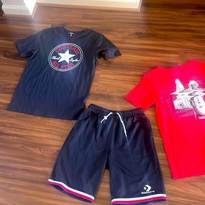 Boys xl converse tops and bottom, lot !! No stains